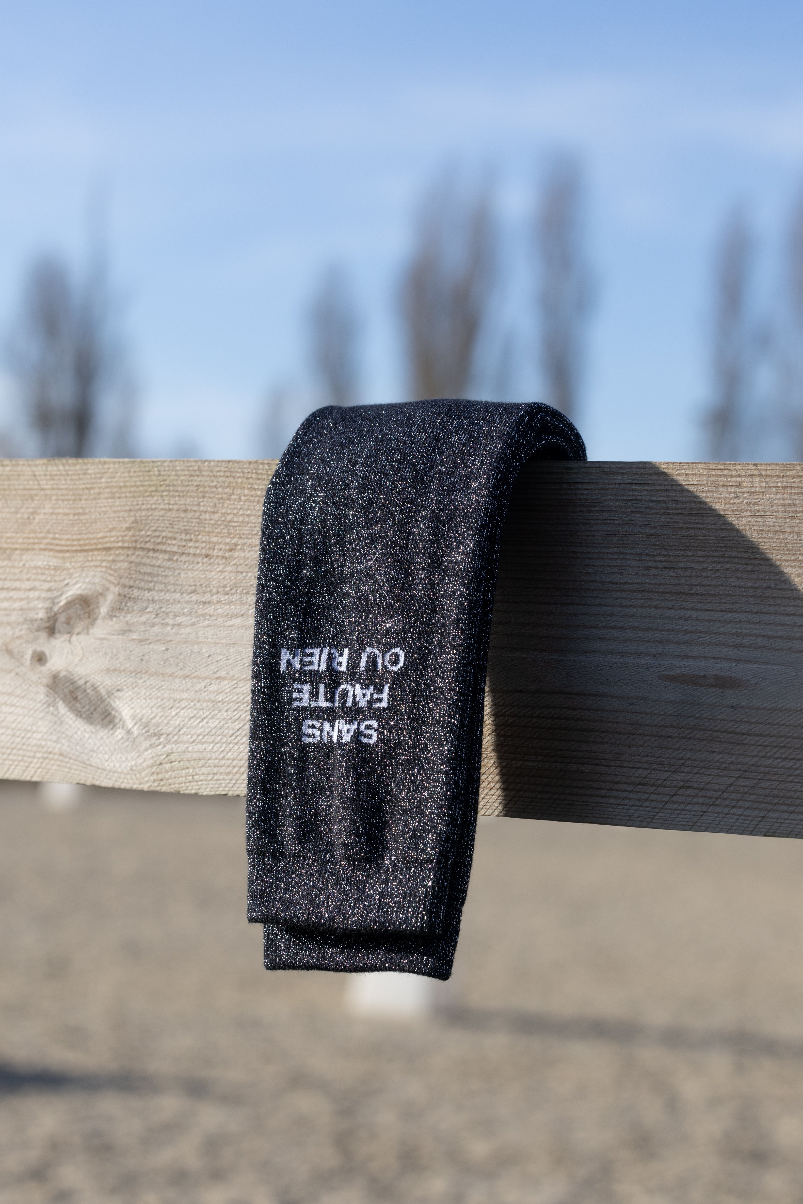 Chaussettes pailletées à message – Confort renforcé (36-41)