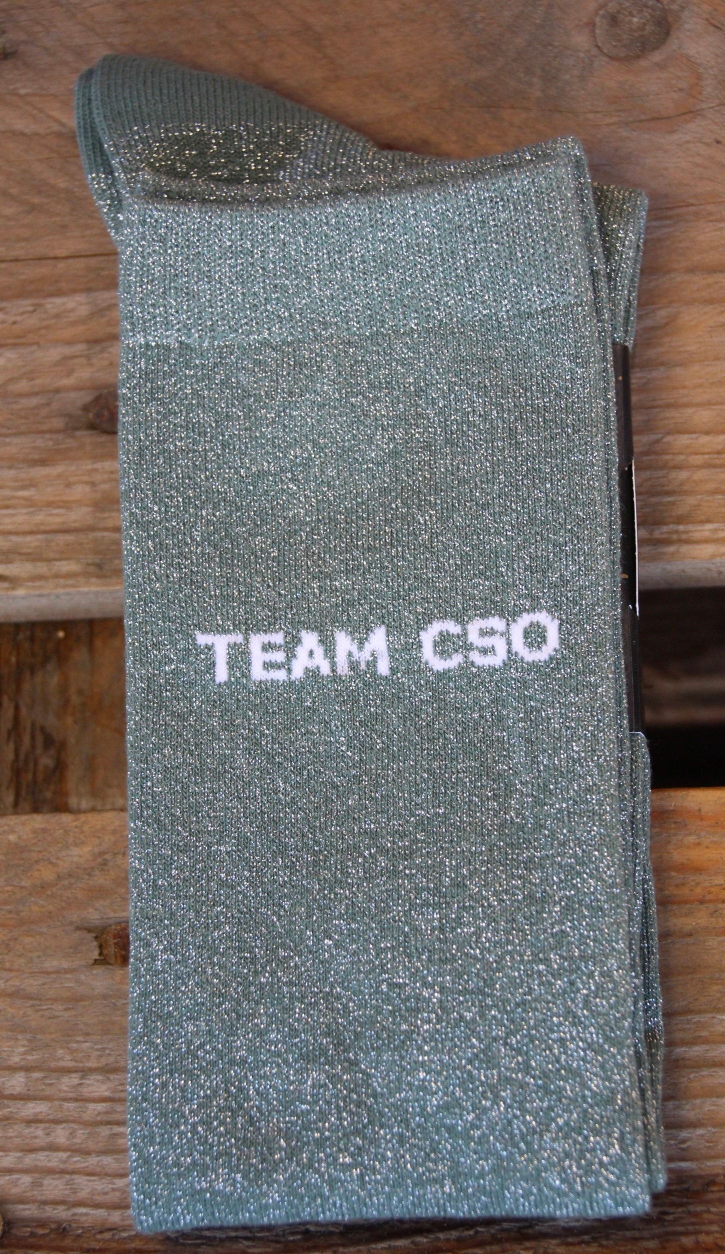 Chaussettes pailletées à message – Confort renforcé (36-41)