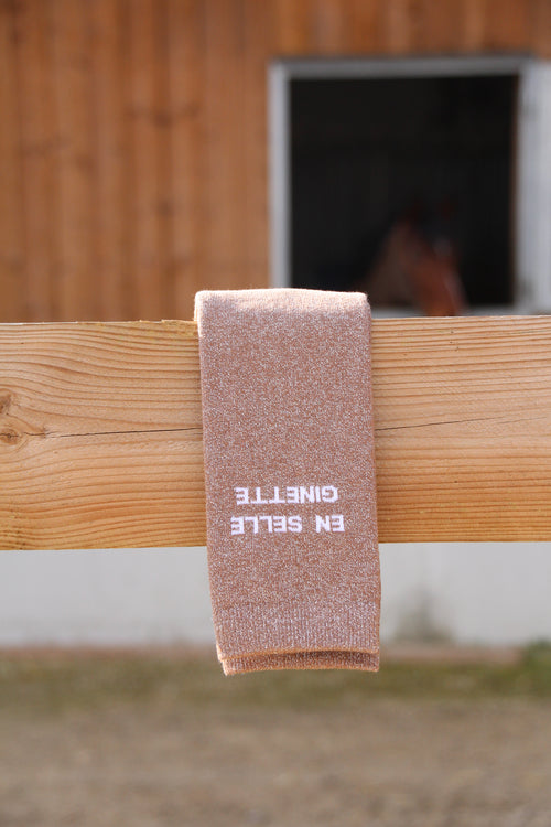 Chaussettes pailletées à message – Confort renforcé (36-41)