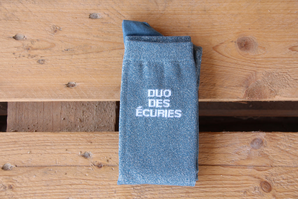 Chaussettes pailletées à message – Confort renforcé (36-41)