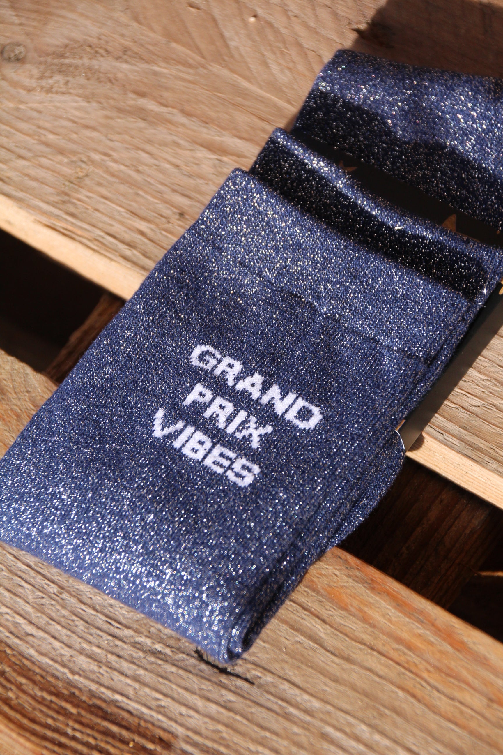 Chaussettes pailletées à message – Confort renforcé (36-41)