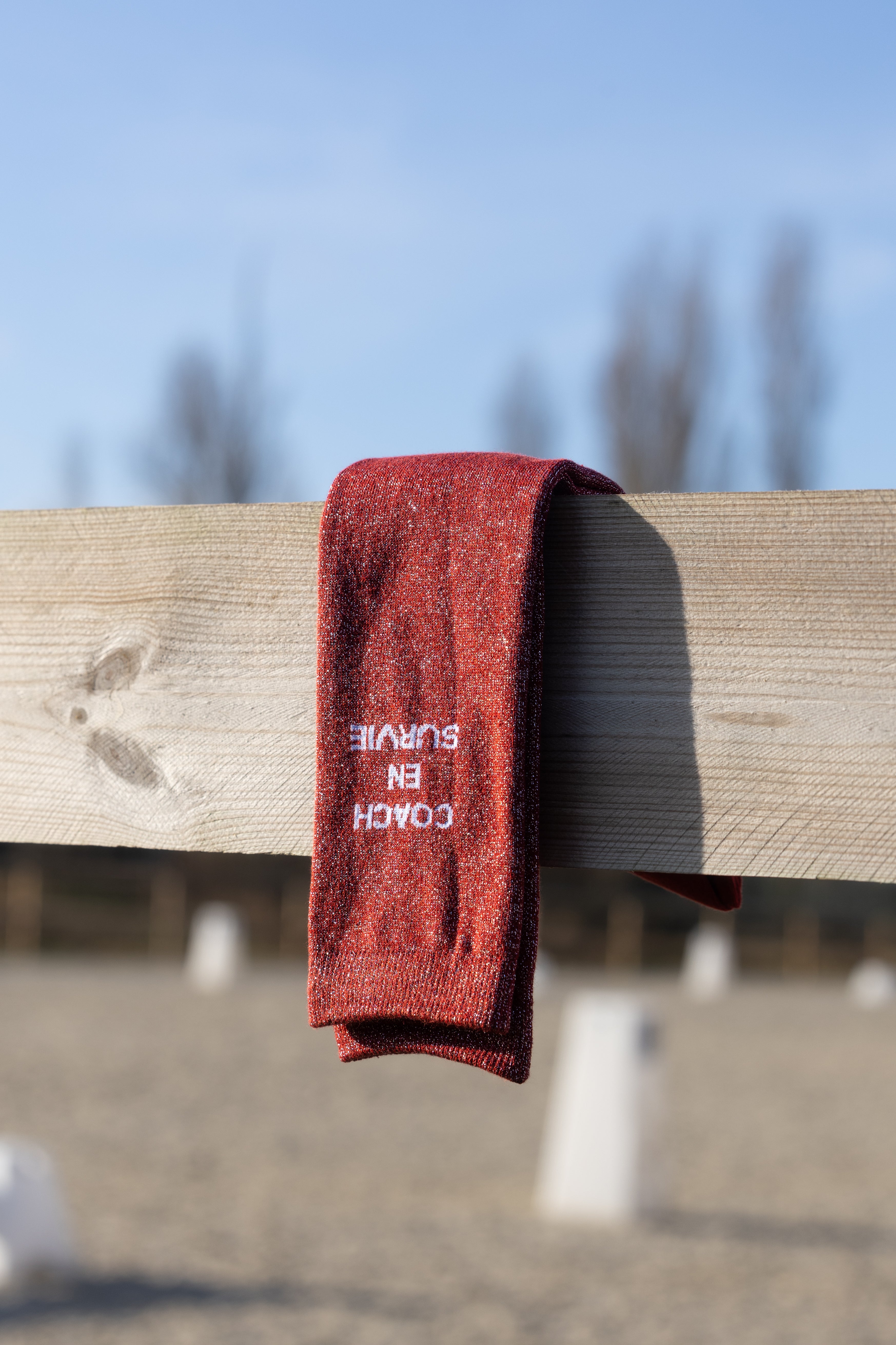 Chaussettes pailletées à message – Confort renforcé (36-41)