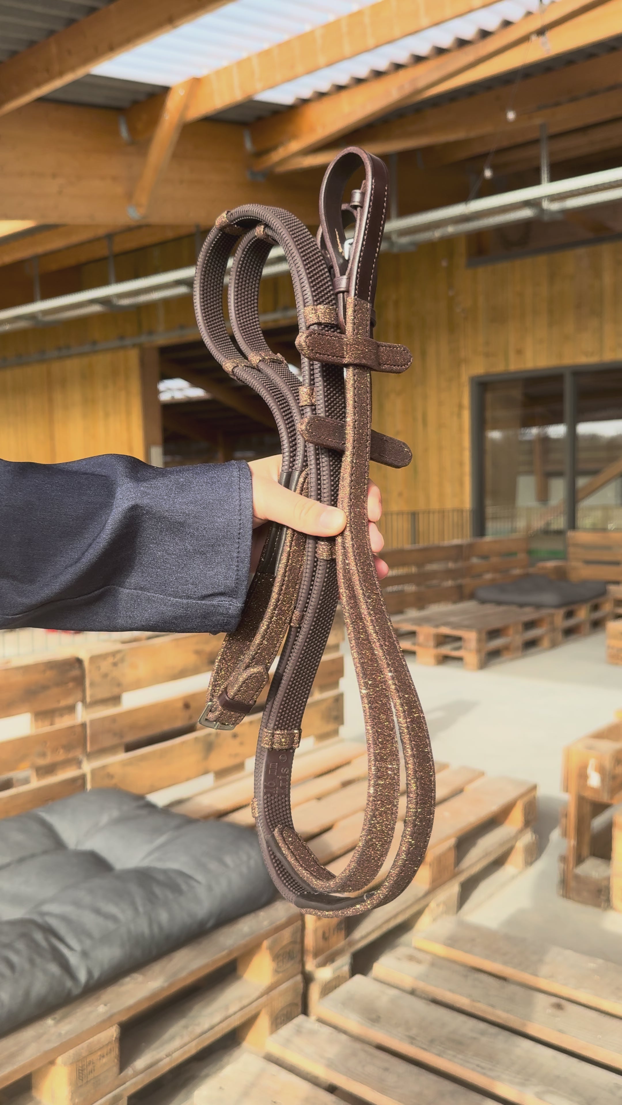 Rênes pailletées Marron - Précommande Avril 2026